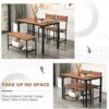 Giantex Dining Table Set for 4, 43" Kitchen Table and Chairs...
