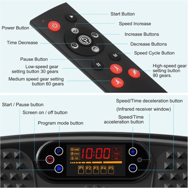 Vibration Plate Exercise Machine for Lymphatic Drainage,Soft...