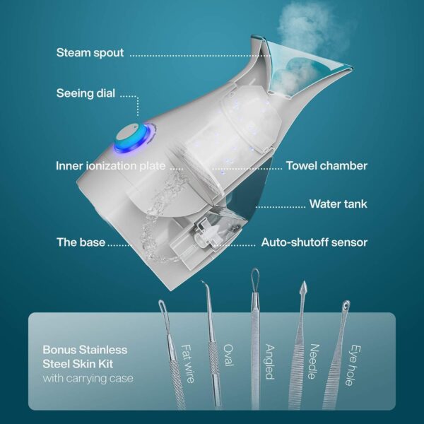 Pure Daily Care NanoSteamer Large 3-in-1 Nano Ionic Facial S...