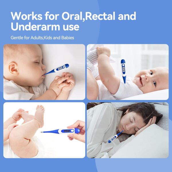 Berrcom Digital Thermometer for Adults, Oral and Underarm Th...