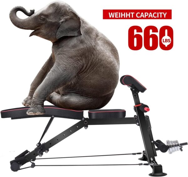 Adjustable Weight Bench - Utility workout Benches for Exerci...