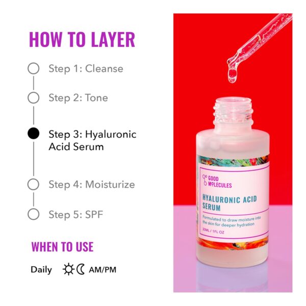 Good Molecules Hyaluronic Acid Serum - 1% Hyaluronic Acid No...