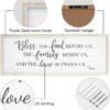 Bless The Food Before Us Home Decor Wall Sign For Family Kit...