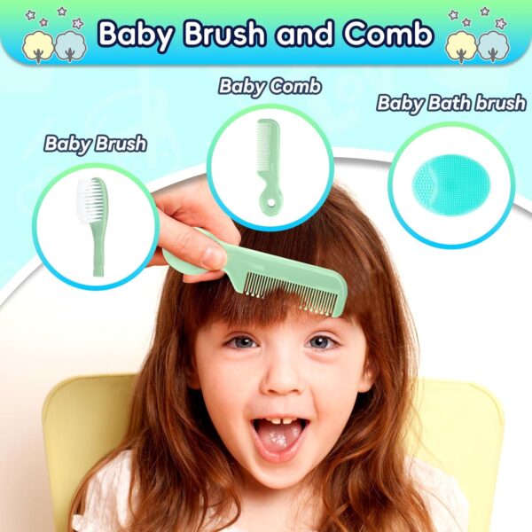 Baby Healthcare and Grooming Kit, 14 in 1 Baby Safety Set Ne...