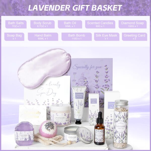 Lavender Spa Gifts Set, 11 Pcs Bath Gift Set for Women, Rela...