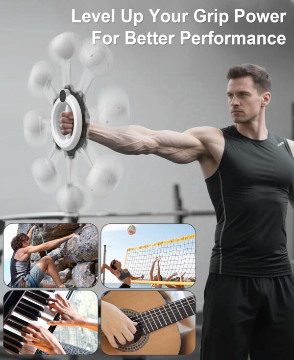 Arm Workout for Men and Women, 360° Hand-Crank Forearm Train...