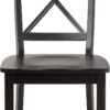 Homestyles Blair Black Dining Chairs, Set of 2