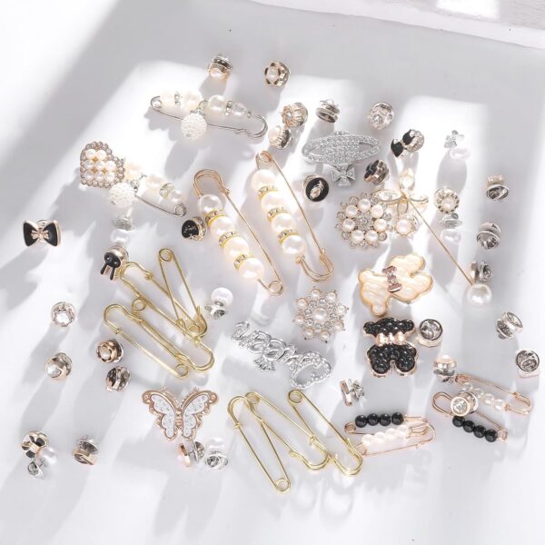 zgiraloca Charms for Socks Shoes,60pcs Bling Brooches and Sa...