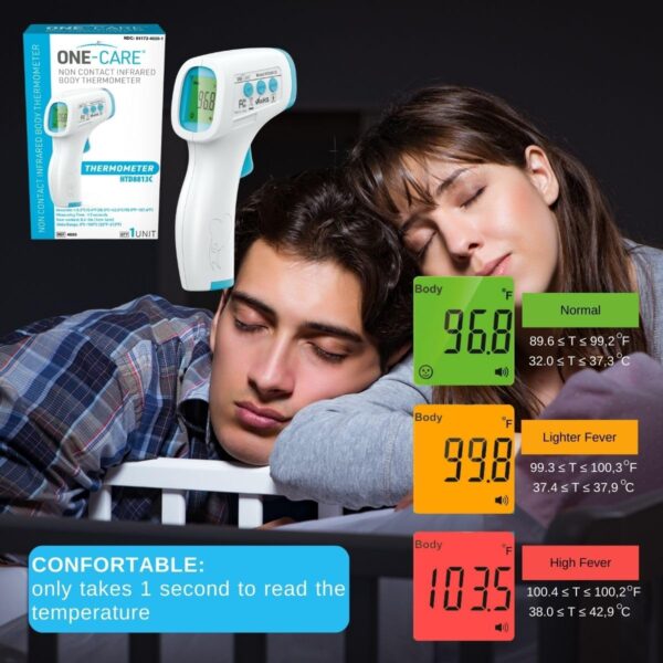 ONE-CARE Digital Infrared Thermometer HTD8813C - Non-Contact...