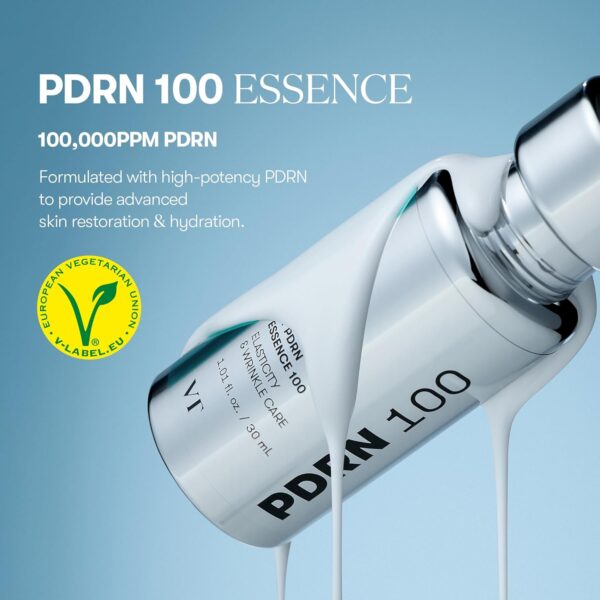 VT COSMETICS PDRN 100 Essence, Intensive Glow Serum, 100,000...