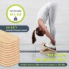Slant Board for Calf Stretching, Adjustable Portable Wooden ...