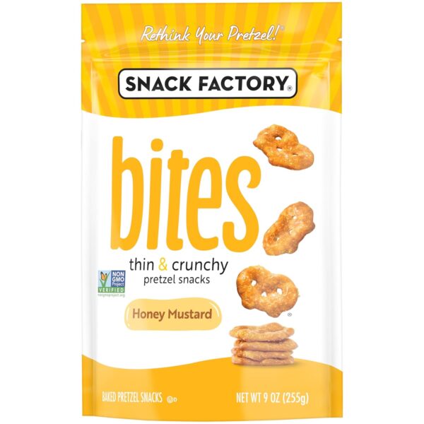 Snack Factory Honey Mustard Bites, 9 Oz Bag