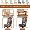 Waterproof Dining Chair Seat Covers Leather Kitchen Seat Cov...