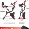 pooboo Folding Exercise Bike, Foldable Fitness Stationary Bi...