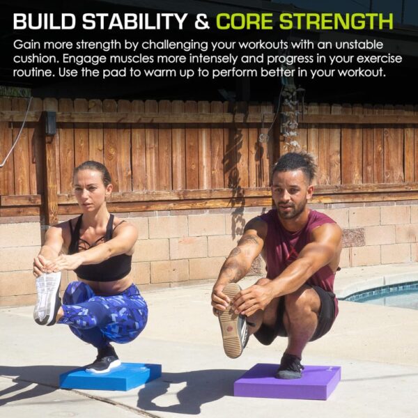 ProsourceFit Exercise Balance Pad – Non-Slip Cushioned Foam ...