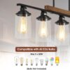 Farmhouse Kitchen Island Lighting, 5-Light Dining Room Light...