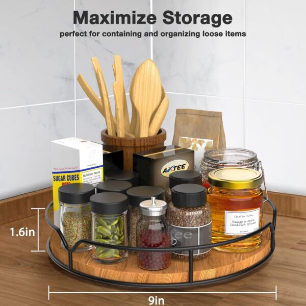 Lazy Susan Turntable Organizer for Cabinet Pantry Kitchen Co...