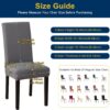 Chair Covers, Stretch Kitchen Dining Room Chair Covers Set o...