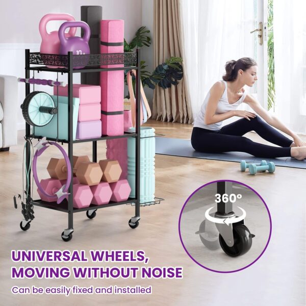 Yoga Mat Storage Rack, Home Gym Storage Rack, VOPEAK Workout...