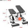 Sunny Health & Fitness Mini Steppers for Exercise at Home, S...