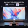 【Electric Focus & Auto Keystone】TMY Portable Projector with ...