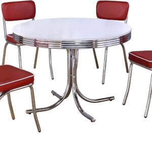 Coaster Home Furnishings Retro 1950s Soda Fountain Diner 5-P...