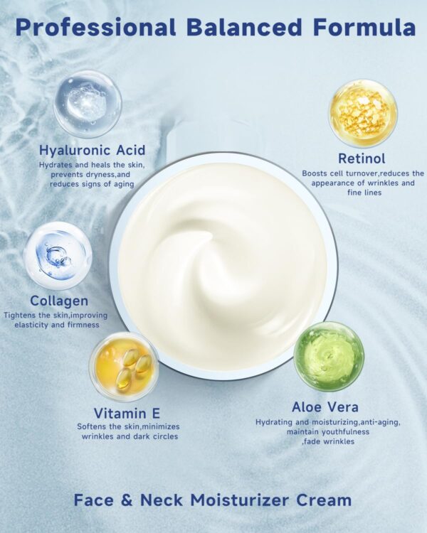 Retinol Cream for Face, Collagen Neck Creams for Tightening ...