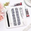 B7000 Clear Glue with 4000PCS Silver Clear Rhinestones for C...