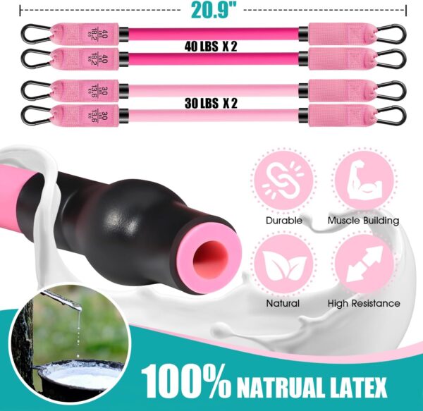 Pilates Bar Kit with Resistance Bands, Pilates Workout Equip...