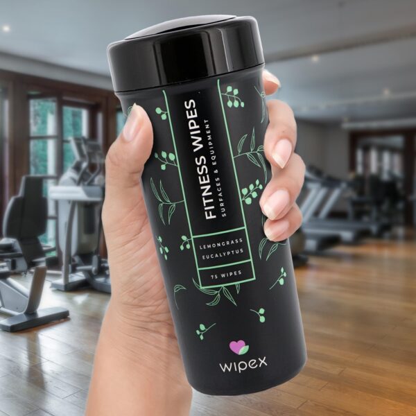 Wipex Fitness Equipment Wipes | Clean Gym Equipment, Yoga Ma...