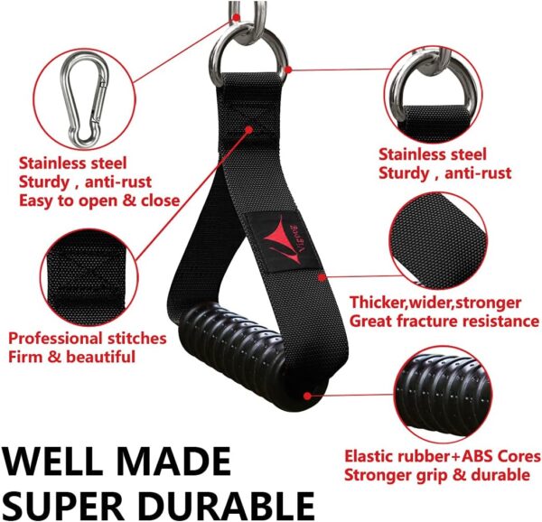 Heavy Duty Gym Exercise Handles Attachment for Cable Machine...