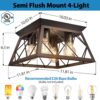 FadimiKoo Flush Mount Ceiling Light Fixtures for Kitchen Hal...