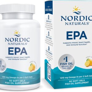 Nordic Naturals EPA, Lemon - 60 Soft Gels - 1210 mg Omega-3 ...
