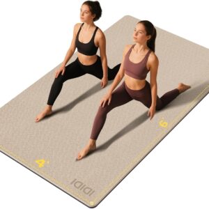 8mm Large Yoga Mat (6'x 4') - Extra Long and Wide 72 x 48 x ...