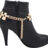 Women Fashion Jewelry Boot Bracelet Mesh Metal Chain Links H...