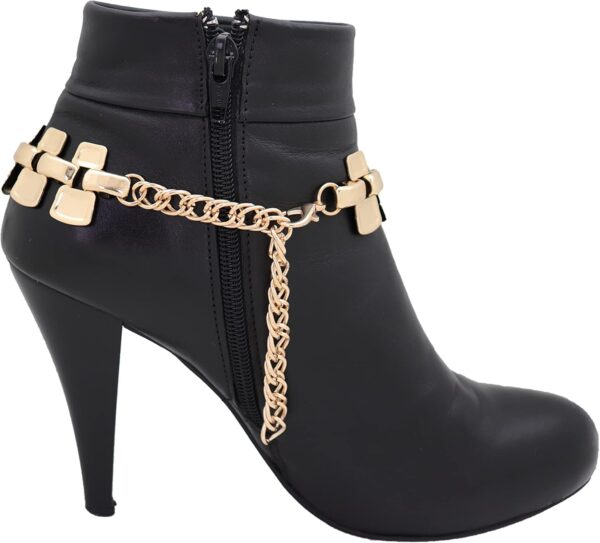 Women Fashion Jewelry Boot Bracelet Mesh Metal Chain Links H...