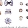 Charms for Socks Safety Pin Brooch,55pcs Junk Sock Charms Pi...