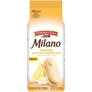 Pepperidge Farm Milano White Chocolate Lemon Flavored Cookie...