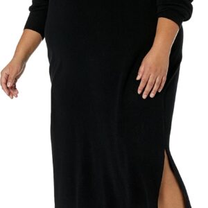The Drop Women's Suki Rib Midi V-Back Dress