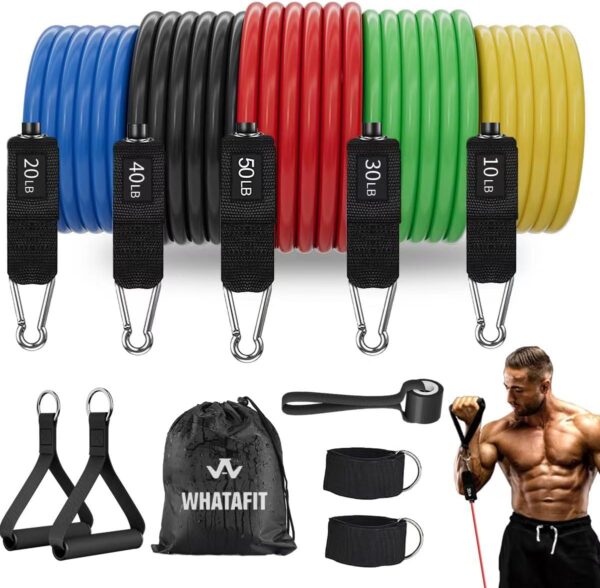 WHATAFIT Resistance Bands, Exercise Bands，Resistance Bands f...