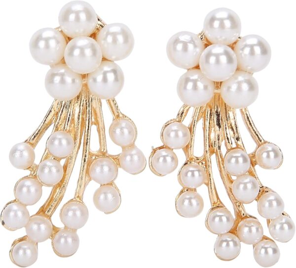 Pearl Rhinestones Embellishments Flower Rhinestone Charms fo...