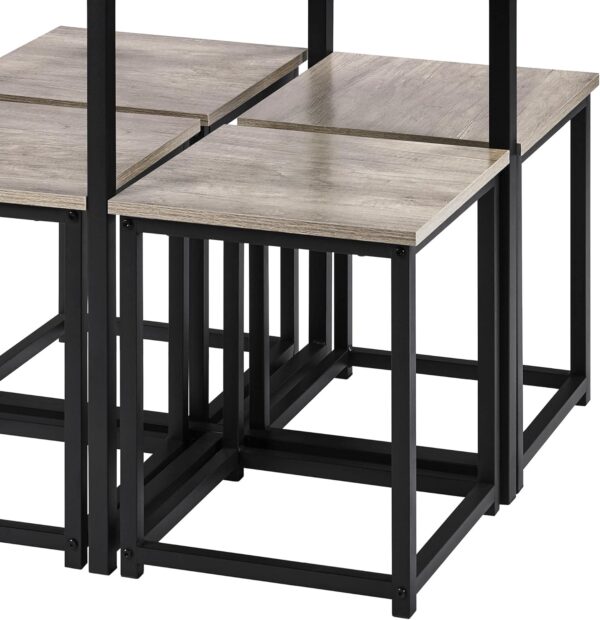 Yaheetech Dining Table Set for 4 Industrial Kitchen Table wi...
