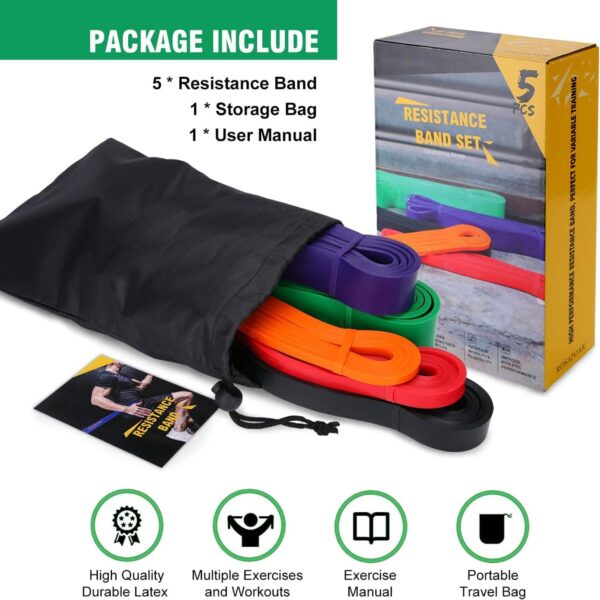 Resistance Bands, Pull Up Assist Bands - Workout Bands, Eexe...