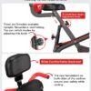pooboo Folding Exercise Bike, Foldable Fitness Stationary Bi...
