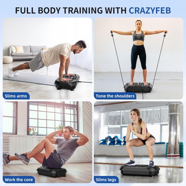 Vibration Plate Exercise Machine - CrazyFeb Vibration Plate ...