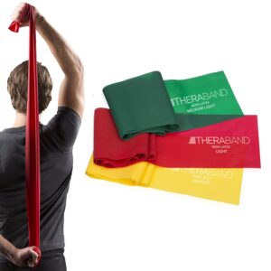 THERABAND Resistance Bands Set, Professional Elastic Band Fo...