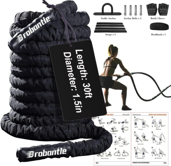 Battle Rope Battle Ropes for Exercise Workout Rope Exercise ...