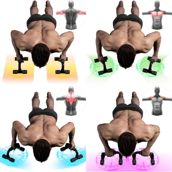 READAEER Push Up Bars Gym Exercise Equipment Fitness 1 Pair ...