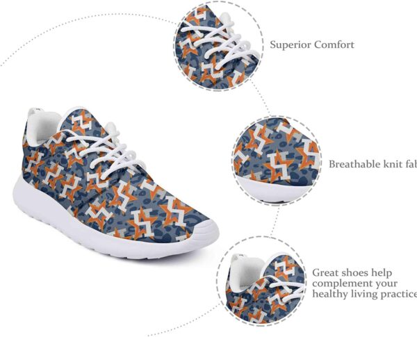 Camouflage Orange Star Baseball Girl Skateboard Casual Shoes...