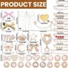 JOICEE 54 Pcs Shoe Charms Kit for Sneakers, Gold Brooches Pi...